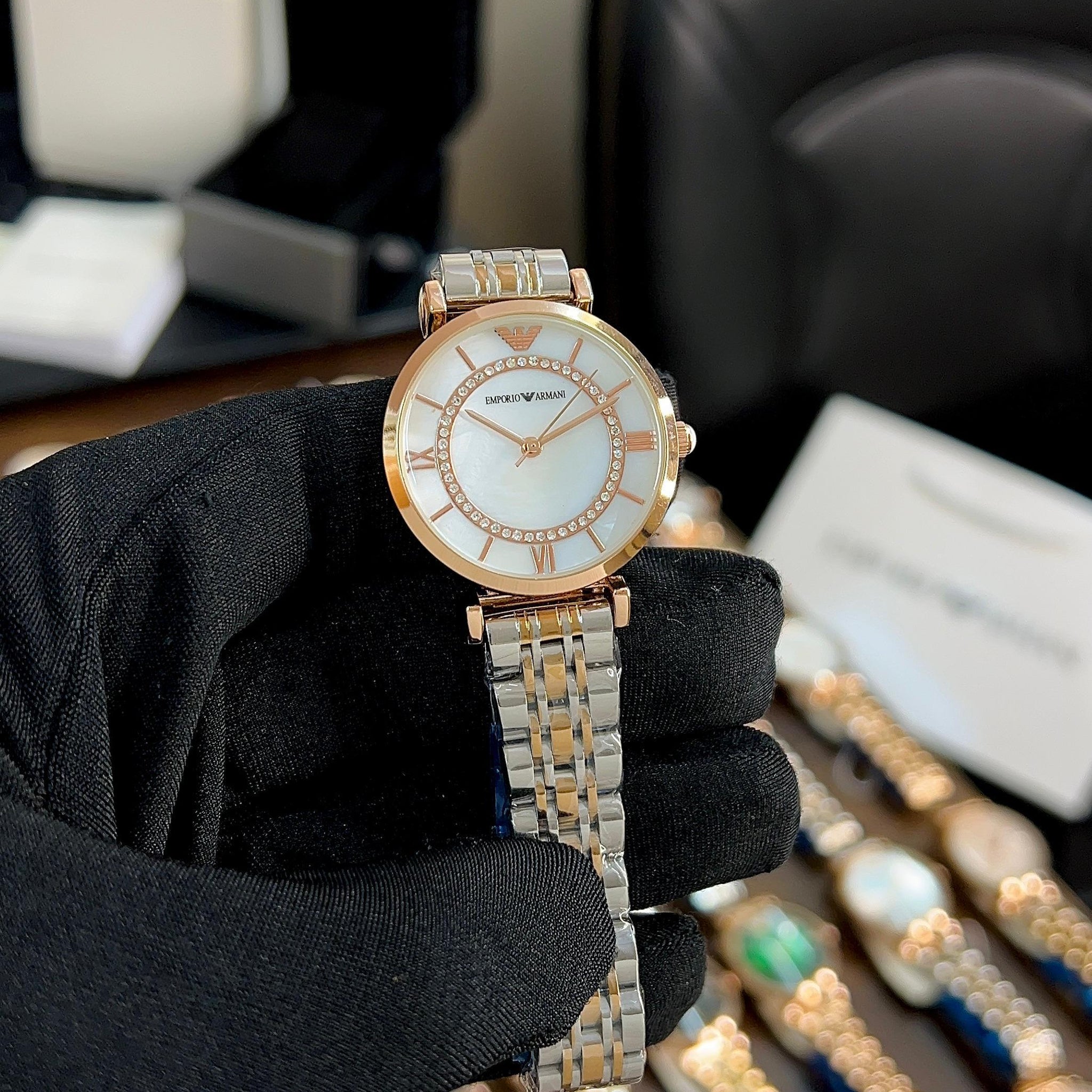 Let This Diamond-Adorned Emporio Armani Master Copy Inspire Your Style"